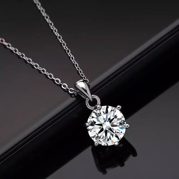 Certified 5ct. t.w. Diamond Brilliant Cut Necklace - Picture 5 of 16